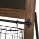 Glitzhome 43.31"H Farmhouse Metal/Wooden Magazine Rack