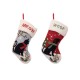 Glitzhome 2PK Cat & Dog Design Hooked Stocking