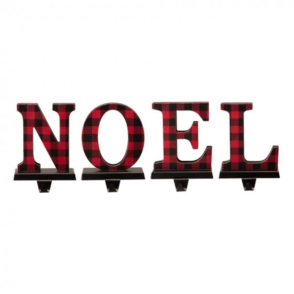 Glitzhome Metal "NOEL" Christmas Stocking Holder Set of 4