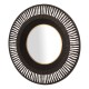 Glitzhome 35"D Vintage Industrial Metal Round Wall Mirror Decor