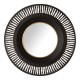 Glitzhome 35"D Vintage Industrial Metal Round Wall Mirror Decor