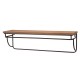 Glitzhome Farmhouse Metal/Wooden Wall Mounted Shelves, Set of 2