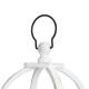 Glitzhome Wash White Farmhouse Wooden Church Window Frame Lanterns, Set of 2