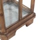 Glitzhome Farmhouse Natural Wooden Church Window Lanterns, Set of 2