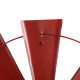 Glitzhome 22.05"D Vintage Red Metal Wind Spinner Wall Décor