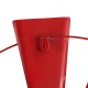 Glitzhome 22.05"D Vintage Red Metal Wind Spinner Wall Décor