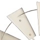 Glitzhome 22.05"D Vintage Beige Metal Wind Spinner Wall Décor