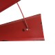 Glitzhome 32"L Vintage Red  Half Wind Spinner Wall Decor