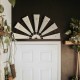 Glitzhome 32"L Vintage Beige Farmhouse Half Wind Spinner Wall Decor