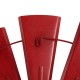 Glitzhome 28.50"D Vintage Red Metal Wind Spinner Wall Décor