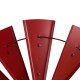 Glitzhome 28.50"D Vintage Red Metal Wind Spinner Wall Décor