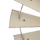 Glitzhome 28.50"D Vintage Beige Metal Wind Spinner Wall Décor