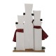 Glitzhome 18"H Wooden Snowman Family Table or Standing Decor