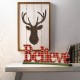 Glitzhome 23.82"L Wooden Believe Table Decor