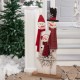 Glitzhome 35.43"H Wooden Snowman Family Porch Decor