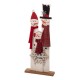 Glitzhome 35.43"H Wooden Snowman Family Porch Decor