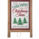 Glitzhome 24"H Christmas Wooden Porch Sign / Standing Décor