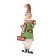 Glitzhome Set of 2 Metal Snowman & Santa Yard Stake or Standing Décor or Wall Décor