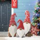 Glitzhome Christmas Metal Gnome Yard Stake or Standing Decor or Wall Decor, Set of 3