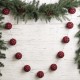 Glitzhome 72"L Red & Black Plaid Fabric Garland