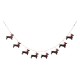 Glitzhome 72"L Metal Christmas Dog Garland