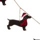 Glitzhome 72"L Metal Christmas Dog Garland