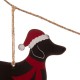Glitzhome 72"L Metal Christmas Dog Garland