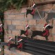 Glitzhome 72"L Metal Christmas Dog Garland