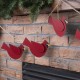 Glitzhome 72"L Metal Christmas Cardinal Garland