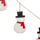 Glitzhome 72"L Metal Christmas Snowman Garland