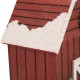 Glitzhome 10"H Wooden Barn Birdhouse