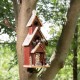 Glitzhome 23.43"H Oversized Wooden Church Birdhouse