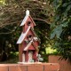 Glitzhome 23.43"H Oversized Wooden Church Birdhouse