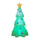 Glitzhome 9 ft Lighted Inflatable Christmas Tree Decor (Multi-color Strobe Lights)