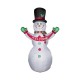 Glitzhome 12 ft Lighted Inflatable Snowman Decor with "Welcome" Banner