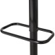 Glitzhome Mid-century Modern Black Adjustable Gaslift Swivel Bar Stool