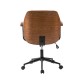 Glitzhome Russet Leatherette Adjustable Swivel Desk Chair/Task Office Chair