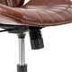 Glitzhome Russet Leatherette Adjustable Swivel Desk Chair/Task Office Chair