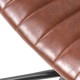 Glitzhome Russet Leatherette Adjustable Swivel Desk Chair/Task Office Chair