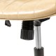 Glitzhome Cream Leatherette Adjustable Swivel Desk Chair/Task Office Chair