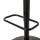 Glitzhome Black Leatherette Gaslift Adjustable Swivwl Bar Stools, Set of 2