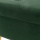 Glitzhome 19.69"L Hunter Green Velvet  Upholstered Storage Stool