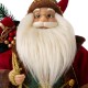 Glitzhome 18"H Christmas Santa Claus Figurine With Traditional Red Velvet Suit