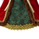 Glitzhome 12"H Christmas Red Velvet Angel Tree Topper