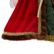 Glitzhome 12"H Christmas Red Velvet Angel Tree Topper