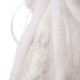 Glitzhome 16"H Christmas Angel Tree Topper With White Faux Fur Dress