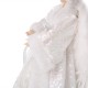 Glitzhome 16"H Christmas Angel Tree Topper With White Faux Fur Dress