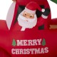 Glitzhome 7ft Lighted Santa Claus On Pick Up Truck Inflatable Decor