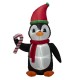 Glitzhome 8 ft Lighted Inflatable Penguin Decor