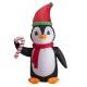 Glitzhome 8 ft Lighted Inflatable Penguin Decor